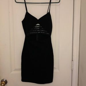 Black dress with cutout
